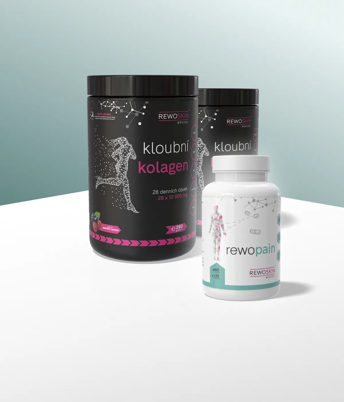 Výhodný balíček KLOUBNÍHO KOLAGENU - 2 dózy na 3 měsíce + DÁREK REWOPAIN