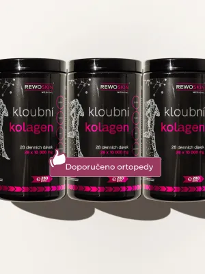 Výhodný balíček KLOUBNÍHO KOLAGENU na 5 měsíců -  3 dózy + zdarma 2 REWOPAINY