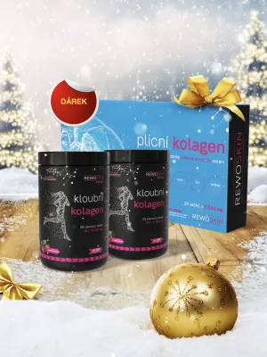 Vánoční balíček KLOUBNÍHO KOLAGENU - 2 dózy na 3 měsíce + DÁREK