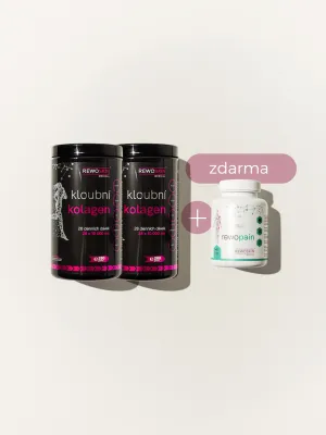 Výhodný balíček KLOUBNÍHO KOLAGENU na 3 měsíce – 2 dózy + zdarma 1 REWOPAIN