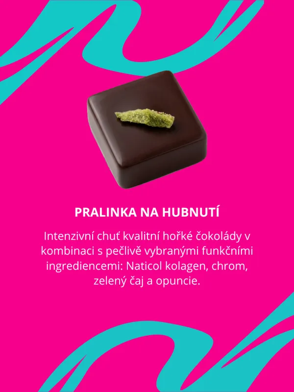 PRALINKA NA HUBNUTÍ - zelený čaj a opuncie