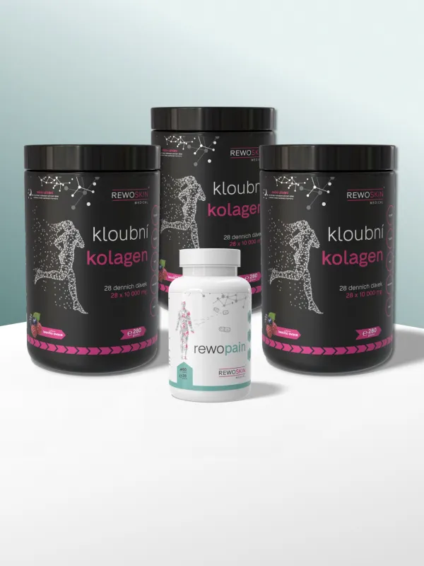 Produkt Výhodný balíček KLOUBNÍHO KOLAGENU a REWOPAINU - 3 dózy na 5 měsíců Obrázek